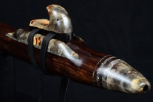 African Blackwood  Native American Flute, Minor, Bass A-3, #F41D